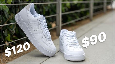 air force 1 vs 07 shoes